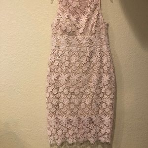 Bisou Bisou pink crochet dress
